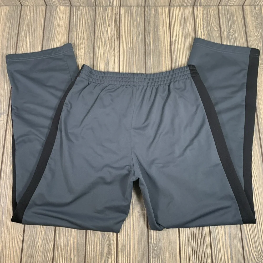 Adidas Mens Performance Athletic Sweat Pants Gray Black Pockets Sz Medium‎